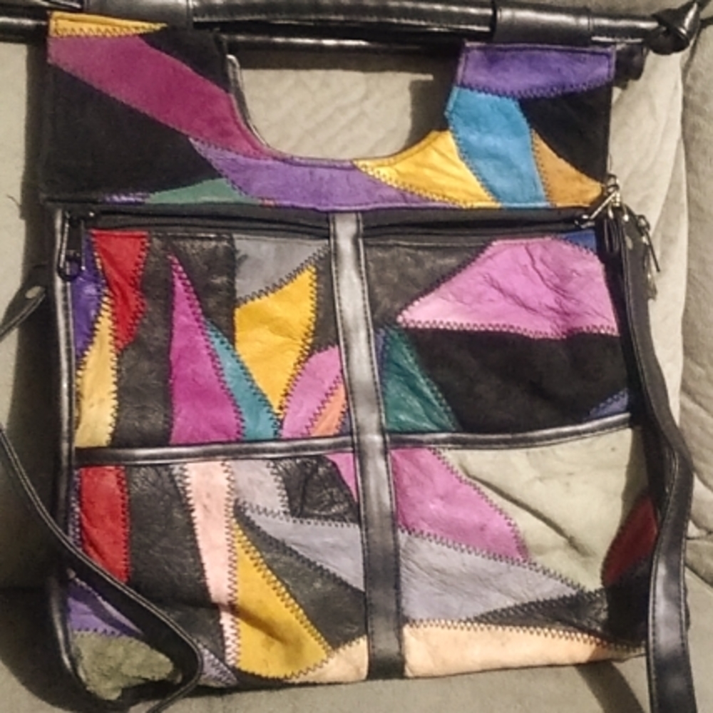 La Covina multiple colors leather purse